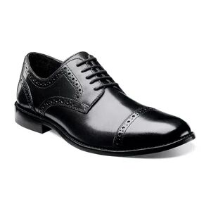 Nunn Bush Norcross Men's Cap Toe Oxford Dress Shoes, Size: 8.5 Wide, Black