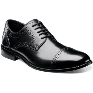 Nunn Bush Norcross Men's Cap Toe Oxford Dress Shoes, Size: 10.5 Wide, Black