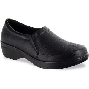 Easy Street Easy Works by Easy Street Tiffany Women's Slip-Resistant Clogs, Size: 12 Wide, Black