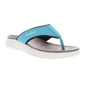 Propet TravelActiv FT Women's Thong Sandals, Size: 6 Wide, Blue