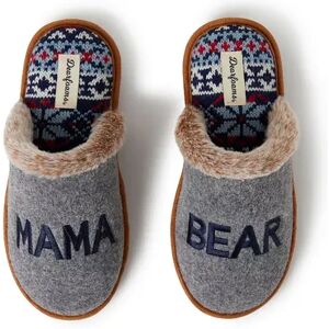 Dearfoams Women's Dearfoams Grey Felted Mama Bear Scuff Slippers, Size: XL