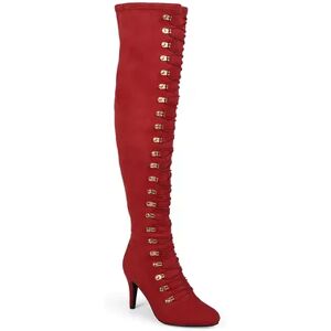 Journee Collection Trill Women's Over-The-Knee Boots, Girl's, Size: 10.5 Wc, Red