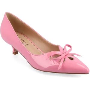 Journee Collection Lutana Women's Bow Pumps, Size: 6.5, Pink