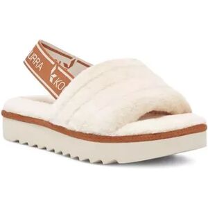 Koolaburra by UGG Fuzz'n II Women's Faux-Fur Sandals, Size: 11, Lt Beige