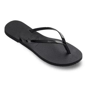 Havaianas You Women's Thong Sandals, Size: 7/8, Black
