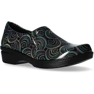 Easy Street Easy Works by Easy Street Tiffany Women's Slip-Resistant Clogs, Size: 11, Iridescent Aztec