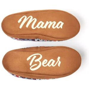 Women's Dearfoams Mama Bear Warm Up Bootie Slippers, Size: XL, Red Blue