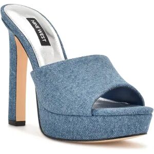 Nine West Wila Women's Platform Sandals, Size: 5, Med Blue