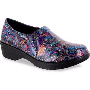 Easy Street Easy Works by Easy Street Tiffany Women's Slip-Resistant Clogs, Size: 12 Ww, Multicolor