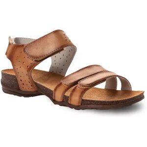 Propet Farrah Women's Leather Strappy Sandals, Size: 11 Wide, Brown