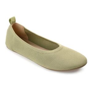 Journee Collection Jersie Tru Comfort Foam Women's Foldable Flats, Size: Medium (7.5), Dark Green