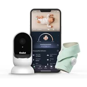 Owlet Dream Duo Sock Sensor and Base Monitor Set, Lt Green