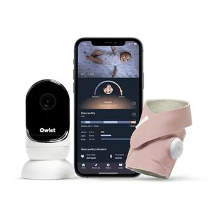 Owlet Dream Duo Sock Baby Monitor and Camera, Red