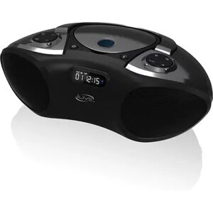 iLive Portable Wireless Bluetooth CD Boombox, Black