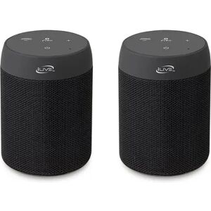 iLive Bluetooth 5.0 Wireless Speaker Pair, Black