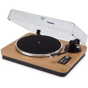 iLive Wooden Bluetooth Transmitter Turntable, Brown
