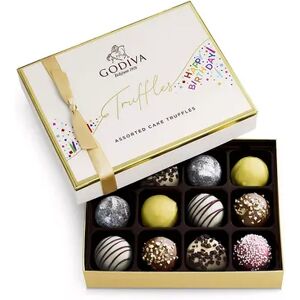 Godiva 12-Piece Happy Birthday Truffles Gift Box, Multicolor