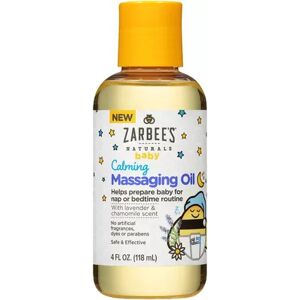 Zarbee's Naturals Baby Calming Massaging Oil, Multicolor, 4 FL Oz