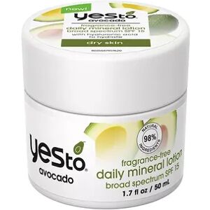 Yes To Avocado Fragrance-Free Daily Mineral Lotion SPF 15, Size: 1.7 Oz, Multicolor