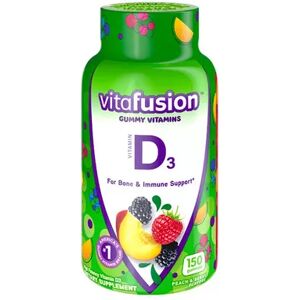 Vitafusion Vitamin D3 Gummy Vitamins 50mg - 150 Count, Multicolor, 150 CT