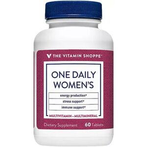 The Vitamin Shoppe One Daily Women's Multivitamin & Multimineral with Vitamin D3 - 60 Tablets, Multicolor, 60 CT