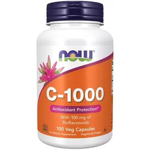 NOW Foods Vitamin C-1000 - 100 Veg Capsules, Multicolor, 100 CT