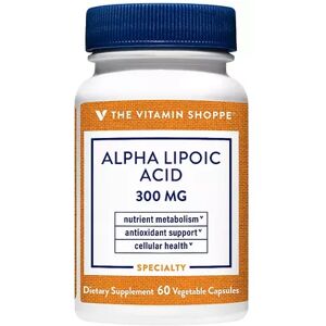 The Vitamin Shoppe Alpha Lipoic Acid Antioxidant - 300 MG, Multicolor, 60 CT