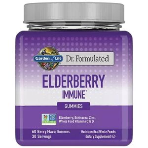 Garden of Life Elderberry Immune Gummy Supplement, Multicolor, 60 CT