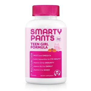 SmartyPants Vitamins Teen Girl Formula Gummy Vitamin, Multicolor, 90 CT