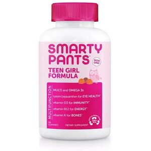 SmartyPants Vitamins Teen Girl Formula Gummy Vitamin, Multicolor, 90 CT