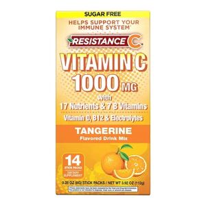 Country Farms Resistance C Tangerine Drink Mix, Multicolor, 14 CT