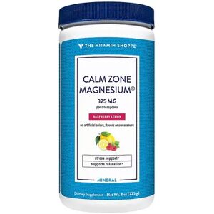 The Vitamin Shoppe Calm Zone Raspberry Lemon Magnesium Powder - 325 MG, 50 Servings, Multicolor, 8 Oz