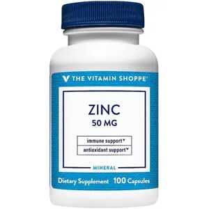 The Vitamin Shoppe Zinc - 50 MG, 100 Capsules, Multicolor, 100 CT