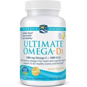 Nordic Naturals Ultimate Omega-D3 Supplement - 60 Count, Multicolor, 60 CT