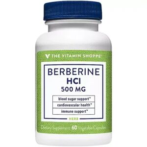The Vitamin Shoppe Berberine HCl - 500 MG, Multicolor, 60 CT