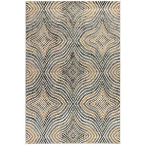 Liora Manne Soho Optical Indoor Rug, Blue, 5X7.5 Ft