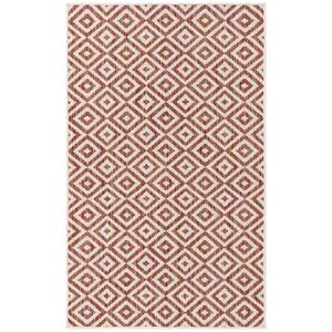 Jill Zarin Costa Rica Indoor Outdoor Rug, Red, 5X7 Ft