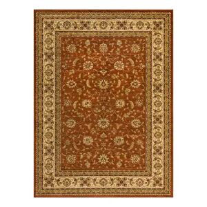 Unique Loom St. Louis Voyage Rug, Orange, 8Ft Rnd