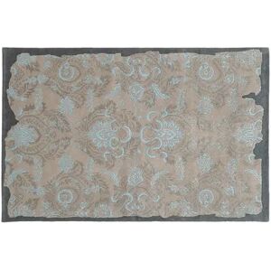 Pantone UNIVERSE Color Influence Eroded Ornate Floral Rug, Grey, 5X8 Ft