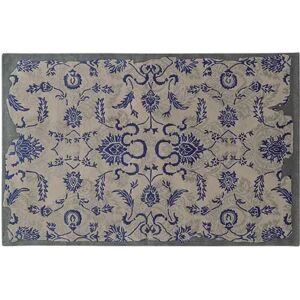 Pantone UNIVERSE Color Influence Eroded Ornate Floral Rug, Blue, 5X8 Ft