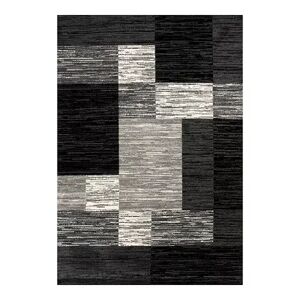 Art Carpet Twister Checkeboard Rug, Black, 5X8 Ft