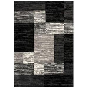 Art Carpet Twister Checkeboard Rug, Black, 5X8 Ft