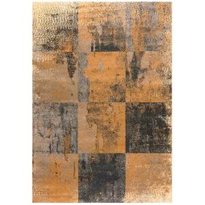 Art Carpet Twister Checkerboard Rug, Grey, 5X8 Ft