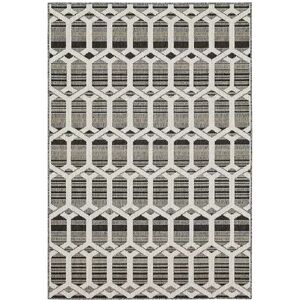 Mohawk Home Hex Trellis Indoor/Outdoor Area Rug, Grey, 5X7.5 Ft