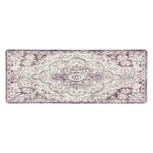 World Rug Gallery Distressed Bohemian 18'' x 47'' Anti-Fatigue Mat, Beig/Green, 18X47