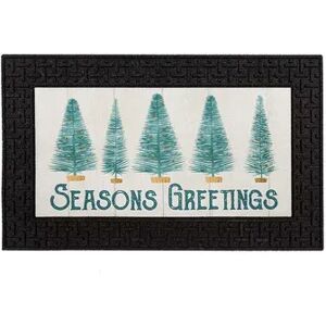 St. Nicholas Square Season Greetings 18'' x 30'' LED Doormat, Seasons Greetings, 18X30