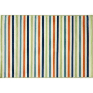 Momeni Baja Striped Indoor Outdoor Rug, Multicolor, 4X6 Ft