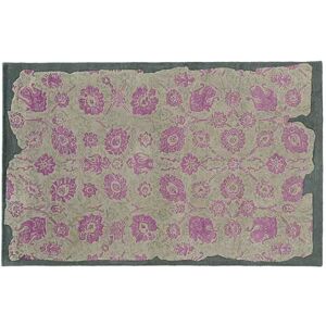 Pantone UNIVERSE Color Influence Eroded Ornate Floral Rug, Grey, 5X8 Ft