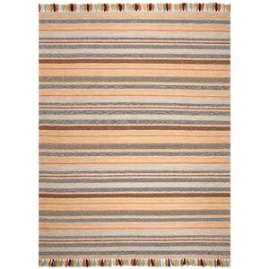 Safavieh Montauk Theron Striped Rug, Beig/Green, 5X8 Ft