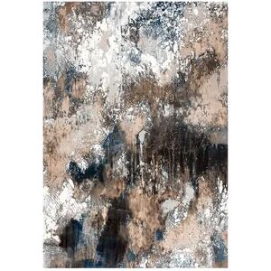 Art Carpet Nubucca Abstract Rug, Blue, 8X10 Ft